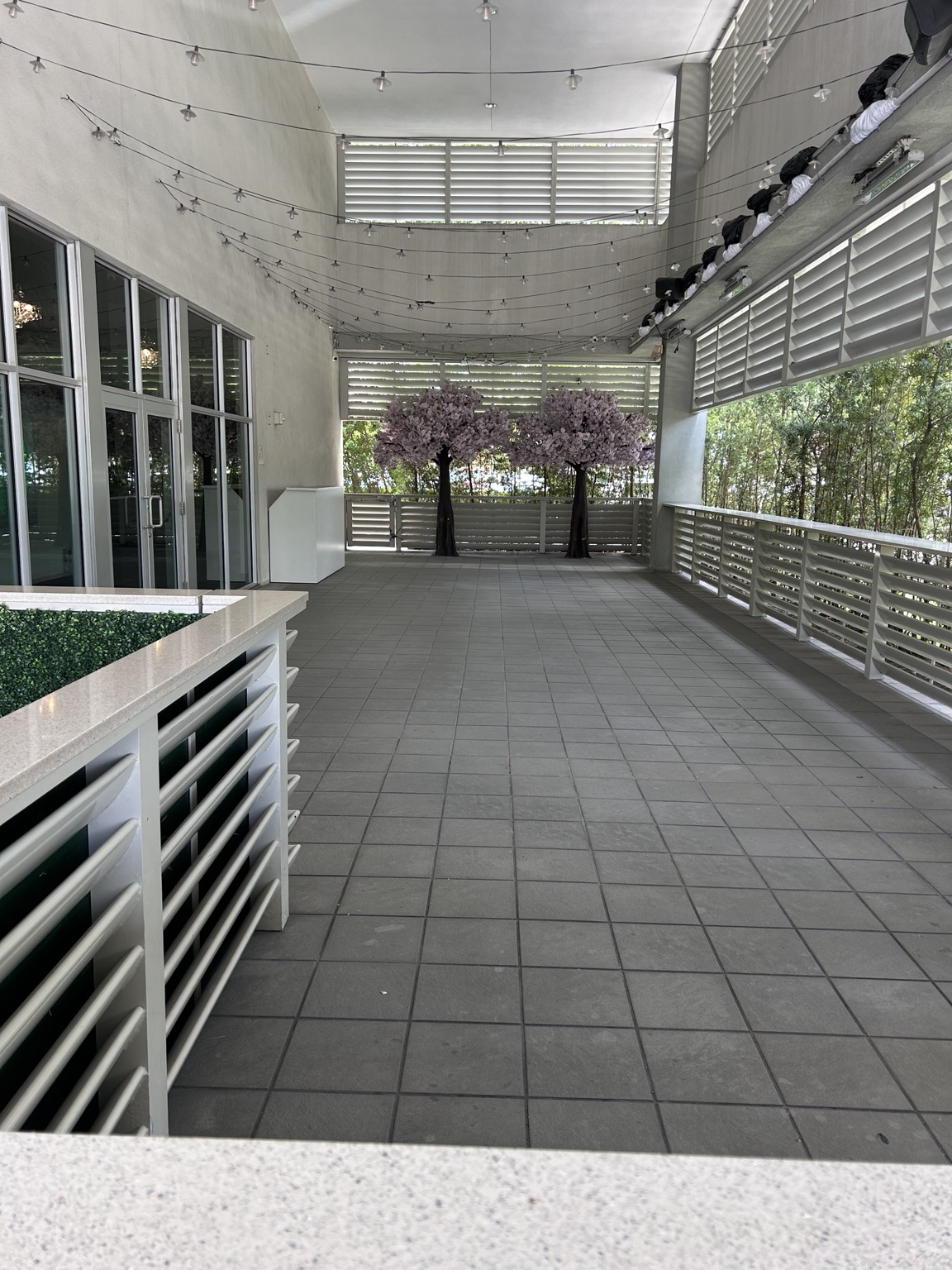 Reception hall entry area